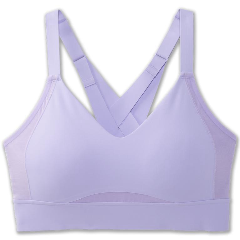 Brooks Drive Interlace Womens Running Bra Ireland Lavender Purple/Violet Dash (FEKM-23841)